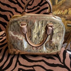 Michael Kors gold purse
